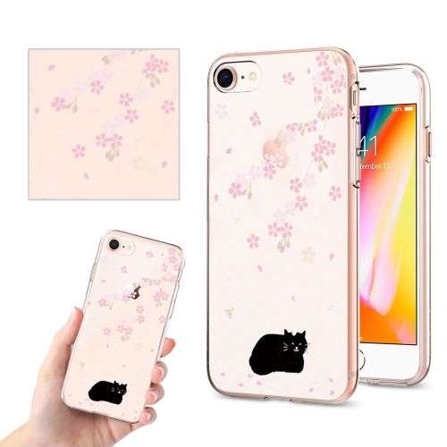  iPhone 7 4.7Inch Case, Iessvi Fashion Flower Pattern TPU Silicone Case Shell for iPhone7