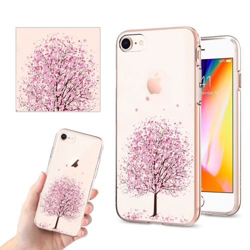  iPhone 7 4.7Inch Case, Iessvi Fashion Flower Pattern TPU Silicone Case Shell for iPhone7