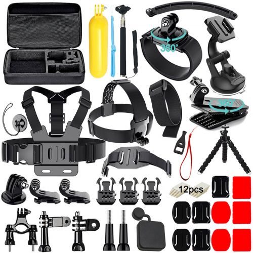  Ietreme Iextreme 50 in 1 Action Camera Accessories Kit for GoPro Hero 2018 GoPro Hero7 6 5 4 3 with Carrying CaseChest StrapOctopus Tripod