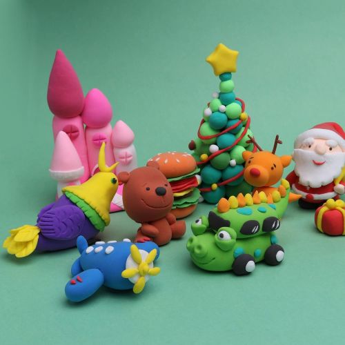  [아마존베스트]ifergoo Modeling Clay, 24 Colors Air Dry Clay Best Gift for Kids, Super Light Magic Clay with Sculpting Tools and Project, No-Sticky and Non-Toxic