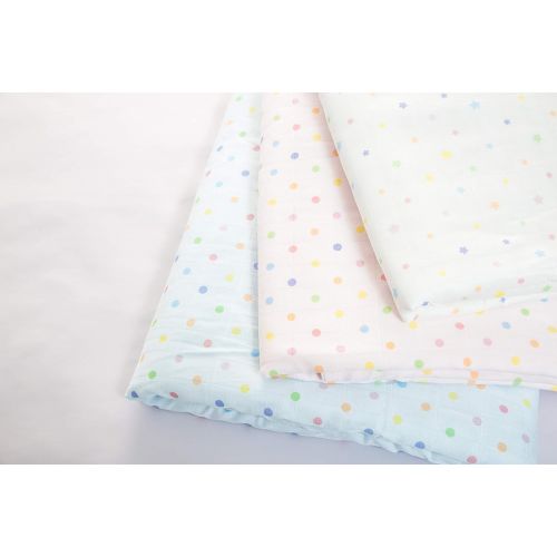  Iflin Baby iflin baby-My Cozy Bamboo Baby Blanket, 2 Layers of Silky Soft Bamboo Muslin with Soft Padding in The Middle, with 2 “Stay on” Straps to Snap with Stroller, Newborn - 2, Cuddly&Flu