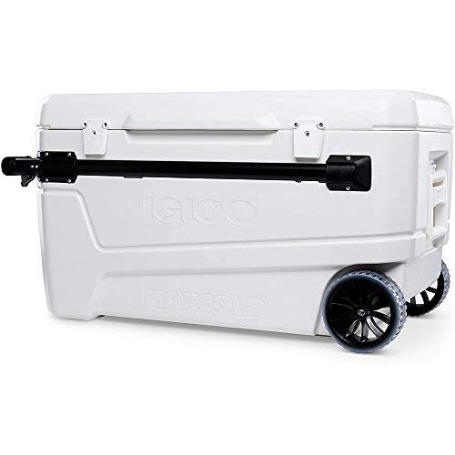  Igloo 110 Qt Glide Pro Portable Large Ice Chest Wheeled Cooler