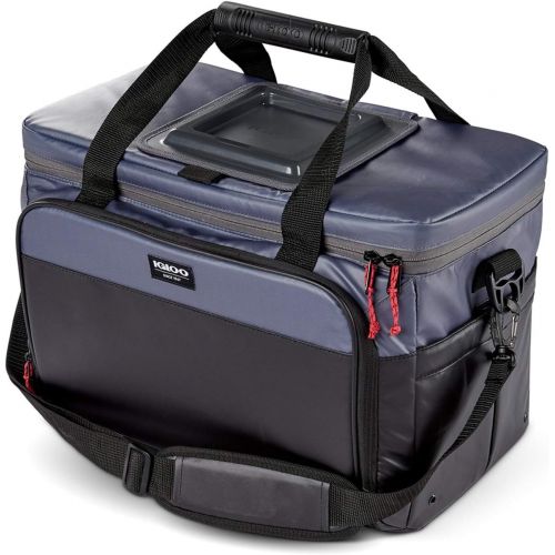  Igloo Coast Durable and Compact Insulated 36-Can Cooler Duffel Bag, Dark Blue