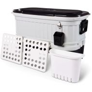 Igloo 125 Qt Party Bar Rolling Cooler with Bottle Opener and Catch Bins