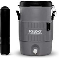 Igloo 5-10 Gallon Portable Sports Cooler Water Beverage Dispenser with Flat Seat Lid