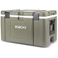 Igloo 00048495 Mission 72 Quart 68 Liter Lockable Insulated Lined Ice Chest Cooler with Heavy Duty Handles, Olive Drab