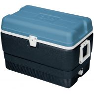 Igloo MaxCold Cooler, Jet Carbon/Ice Blue/White, 50 Quart