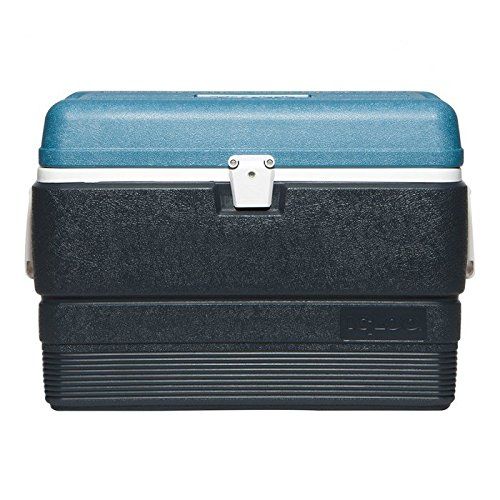  Igloo MaxCold Cooler, Jet Carbon/Ice Blue/White, 50 Quart