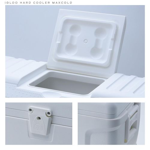  Igloo Contour Maxcold Cooler, 165 quart/156 L, White