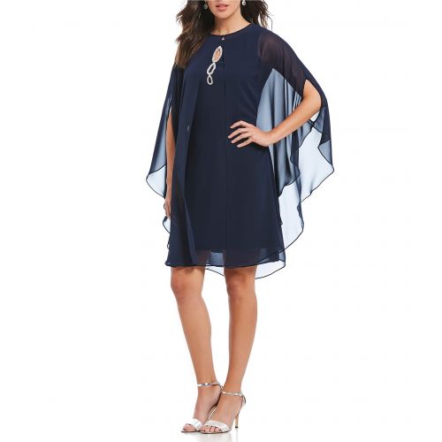  Ignite Evenings Beaded Capelet Dress