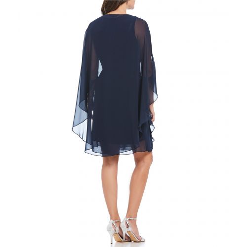  Ignite Evenings Beaded Capelet Dress