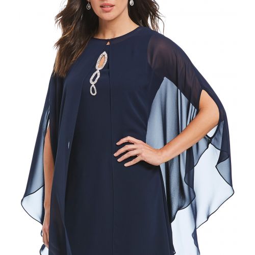  Ignite Evenings Beaded Capelet Dress