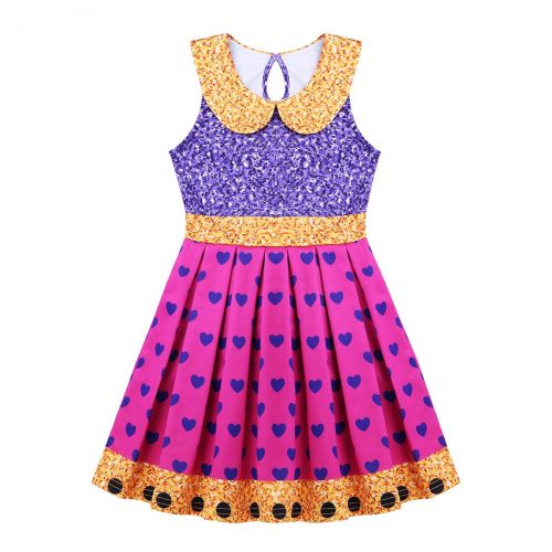  Iiniim iiniim Little Girls Doll Dress Princess Halloween Cosplay Costumes Birthday Party Outfit