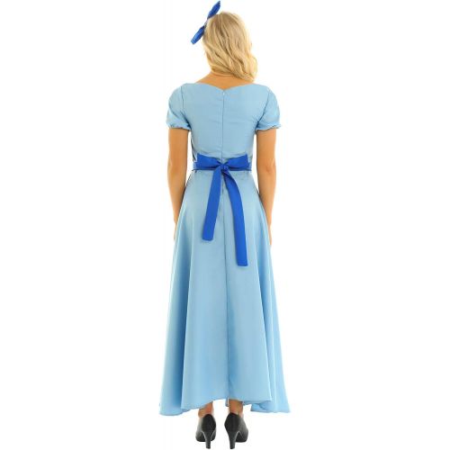  할로윈 용품iiniim Womens Adult Princess Dress Costume Halloween Cosplay Fancy Party Maxi Dress