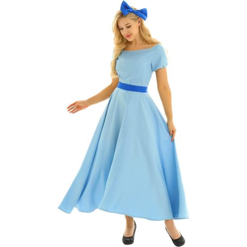  할로윈 용품iiniim Womens Adult Princess Dress Costume Halloween Cosplay Fancy Party Maxi Dress