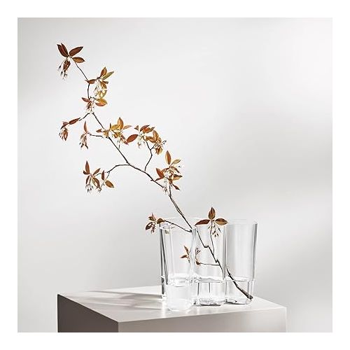  Iittala Vase, H 16 cm, Trasparent
