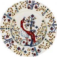 Iittala Taika Salad Plate, White with design, 8.75-Inch