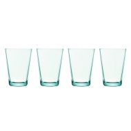 Iittala ittala Kartio Set of Four Glass Tumblers, Water Green, 13.5-Ounce Capacity