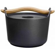 Iittala Sarpaneva Cast Iron Pot Enamel with Wooden Handle3,0L