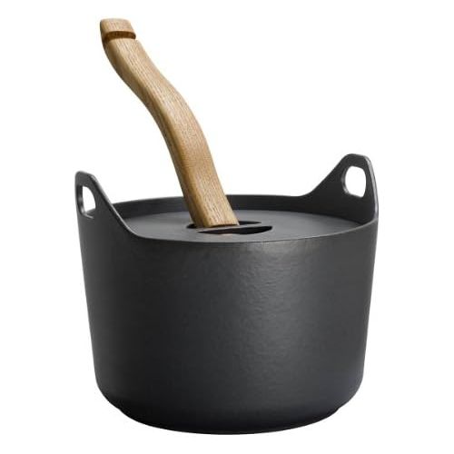  Iittala Sarpaneva Cast Iron Pot Enamel with Wooden Handle3,0L