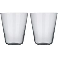 Iittala Kartio Tumblers Thin 20 cl Mouth-Blown Grey Set of 2