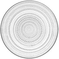 Iittala Kastehelmi Dew Drop Round Clear Glass Plate, 10-1/2-Inch Diameter