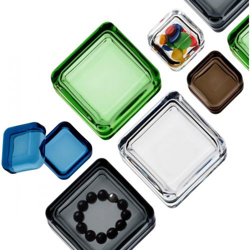  Iittala Vitriini Glass Box 6cm Sand Colour
