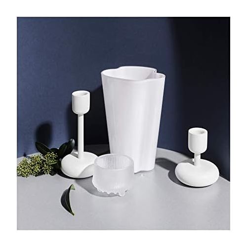  Iittala Nappula - Kerzenhalter Set - 107 mm & 183 mm - Weiss - 2-teilig