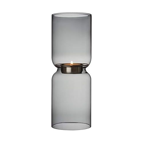  Iittala Kerzenhalter Lantern Glas grau, 25cm