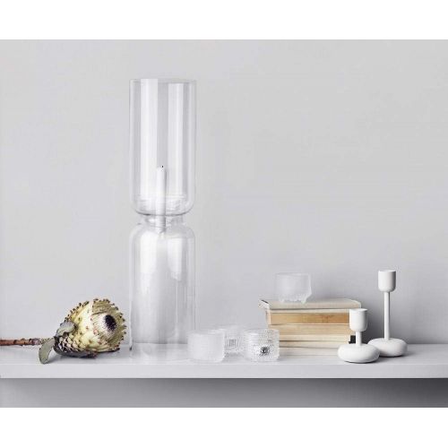  Iittala Kerzenhalter Lantern Glas grau, 25cm