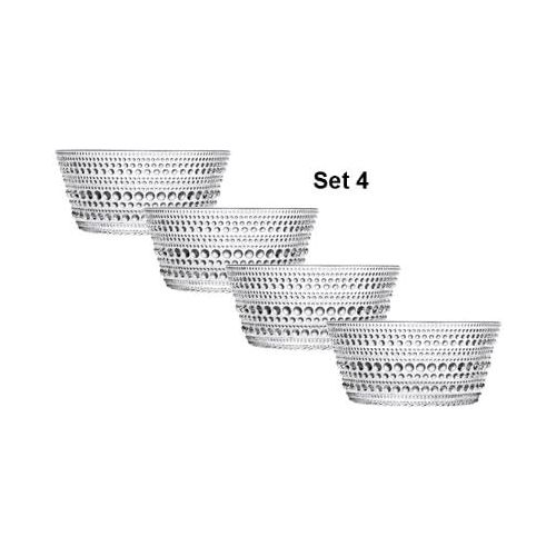  Iittala Schalchen Set 4 TLG. - 23 cl - kristall klar Kastehelmi