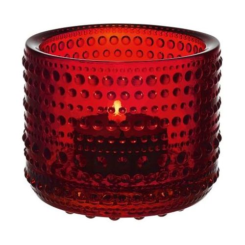  Iittala Kastehelmi Windlicht 64mm rot