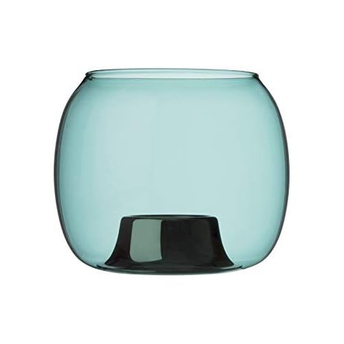  Iittala Ilkka Suppanen Windlicht, Glas/Edelstahl, Seeblau, 141x115 mm