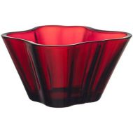 Iittala Aalto Dekoschale, Glas, Rot, 7,5 cm