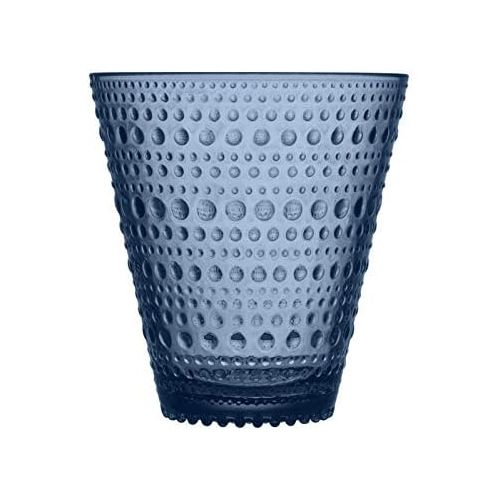  Iittala - Kastehelmi Becher - Glas - Wasserglas - Saftglas 30cl Regen/Blau - 2 er Set