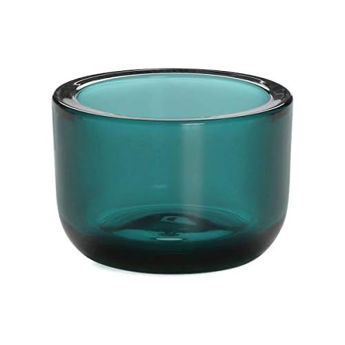  Iittala - Valkea - Teelichthalter/Windlicht - Glas - ozeanblau/blau - Hoehe 6cm