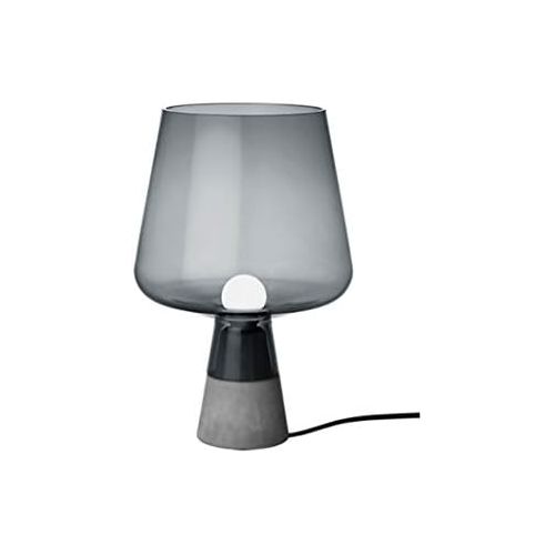  Iittala Leimu Lampe, Glas mundgeblasen, E14, grigio