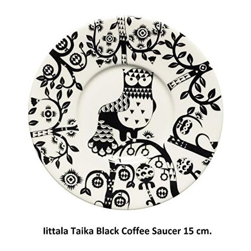  Iittala Taika - Kaffee Untertasse - Ø 15 cm - Schwarz - Porzellan