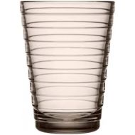 Iittala - Aino Aalto - Trinkglas/Wasserglas - Glas/spuelmaschinengeeignet - Leinen - 33cl - 1 Stueck
