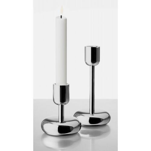  Iittala Nappula Kerzenstander - 10,7 cm - Silber