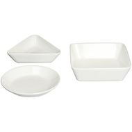 Iittala Teema White/valkoinen Schalen, Porzellan, Weiss, 12 x 12 x 3 cm, 3-Einheiten