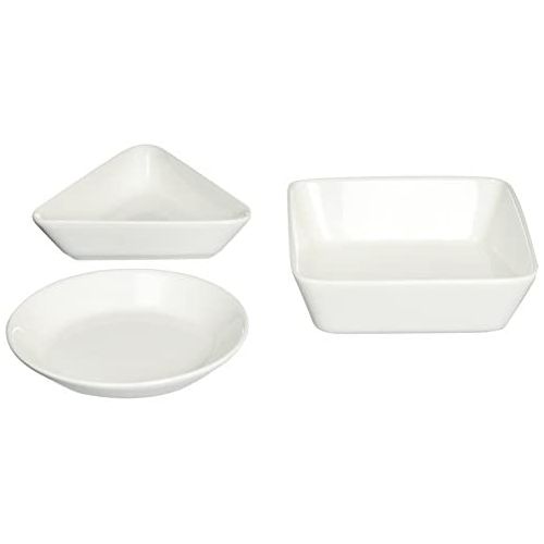  Iittala Teema White/valkoinen Schalen, Porzellan, Weiss, 12 x 12 x 3 cm, 3-Einheiten