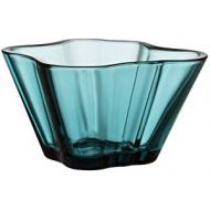 Iittala Alvar Aalto meerblau Schale, Glas, 1,5 Liter