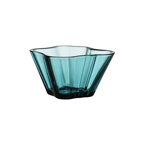  Iittala Alvar Aalto meerblau Schale, Glas, 1,5 Liter