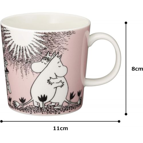  Arabia Iittala Mumin Moomin Tasse mit Henkel Henkelbecher Becher 300ml - Love / LiebeLove