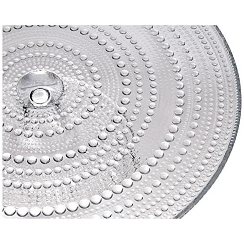  Iittala 005994 Kastehelmi Kuchenplatte mit Fuss, klar, 315 mm