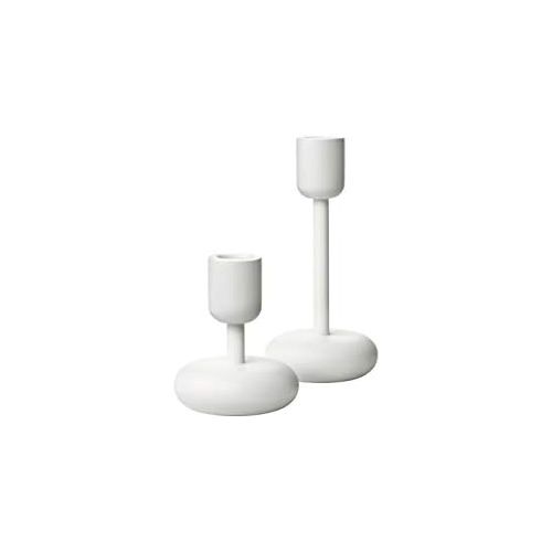  Iittala Kerzenstander, Metall, Weiss