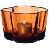 Iittala Alvar Aalto Collection Windlicht, Glas, orange, 60mm