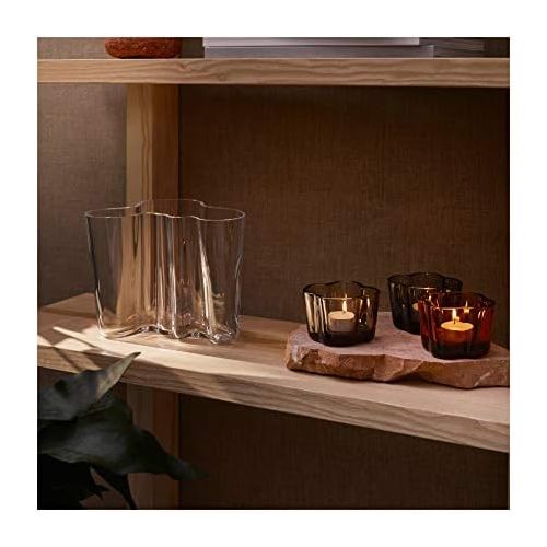  Iittala Alvar Aalto Collection Windlicht, Glas, orange, 60mm