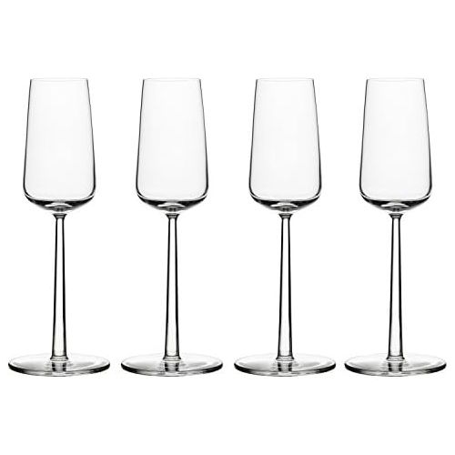  Iittala Essence 4 Champagnerglaser, Glas, Transparent, 8.2 x 8.2 x 23 cm